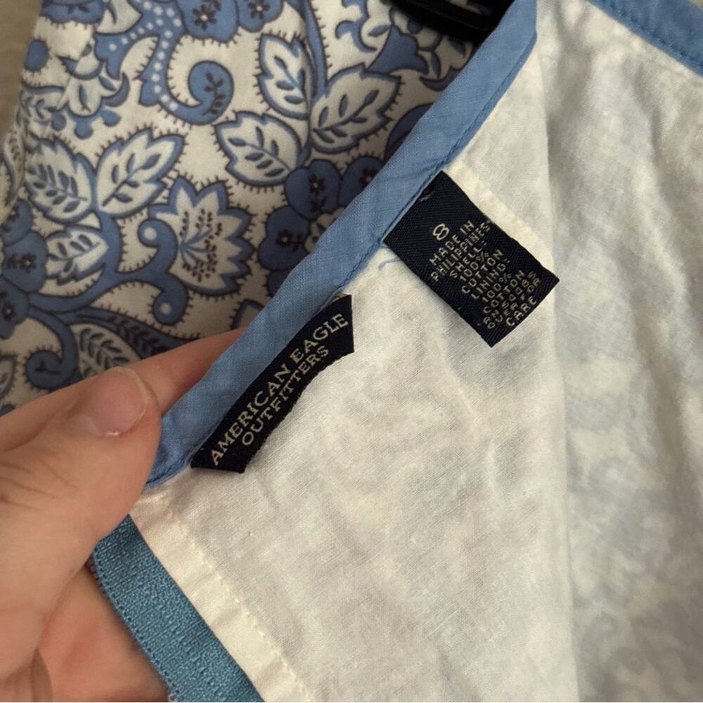 American Eagle Vintage Paisley Mini Skirt 8 - Picture 6 of 6